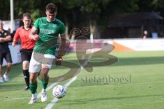 Kreisliga - Saison 2023/2024 - FC Gerolfing - FC Hitzhofen/Oberzell - Leo Zängler grün Gerolfing - Foto: Meyer Jürgen