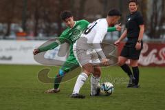 Bezirksliga - Saison 2025/26 - FC Gerolfing - DJK München - Ahmet Altay (Nr.25 - FC Gerolfing) - Ahmet Ünal weiss München - Foto: Meyer Jürgen