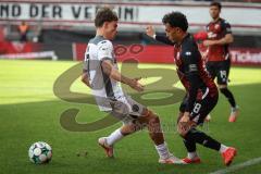 3. Liga - Saison 2026/27 - FC Ingolstadt 04 - SV Wehen Wiesbaden - Nishan Velupillay (Nr.28 - FCI) - Ben Nink (Nr.17 - Wehen/Wiesbaden) - Foto: Meyer Jürgen