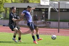 Kreisklasse - Saison 2025/26- TSV Ingolstadt Nord - MTV Ingolstadt - Erick Pereira De Arouja lila MTV - Bujar Eljezi schwarz Ing Nord - Foto: Meyer Jürgen