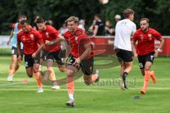 Toto-Pokal; SV Manching - FC Ingolstadt 04; vor dem Spiel Simon Lorenz (32, FCI) David Kopacz (29, FCI) Marcel Costly (22, FCI) Ryan Malone (16, FCI)