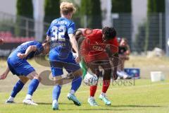 Bayernliga Nord - Saison 2023/2024 - FC Ingolstadt 04 - Würzburger FV 04 - Michael Udebuluzor (Nr.24 - FCI U21) - Obrusnik Paul #32 Würzburg -  - Foto: Meyer Jürgen