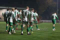 Landesliga - Saison 2025/26 - SV Manching - TSV Hollenbach - Der 1:0 Treffer durch Sebastian Graßl (Nr.10 - SV Manching) - jubel - Fabian  Neumayer (Nr.9 - SV Manching) - XXXXX - Foto: Meyer Jürgen