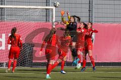 2. Frauen-Bundesliga - Saison 2021/2022 - FC Ingolstadt 04 - Eintracht Frankfurt II - Fritz Anna-Lena (#19 FCI) - Janser Malin schwarz Frankfurt - Foto: Meyer Jürgen