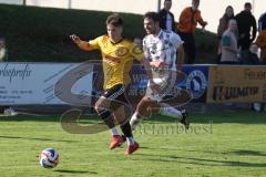 Kreisliga - Saison 2025/26- TSV Lichtenau - TSV Hohenwart - Marc Steingräber gelb Lichtenau - Bastian Mulock weiss Hohenwart - Foto: Meyer Jürgen