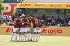 Toto-Pokal; Finale; FV Illertissen - FC Ingolstadt 04; Teambesprechung vor dem Spiel