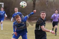 Freundschaftsspiel - Saison 2025/26 - SV Menning - SV Manching - Fabian  Neumayer (Nr.9 - SV Manching) - Moritz Faigle blau Menning  - Foto: Meyer Jürgen