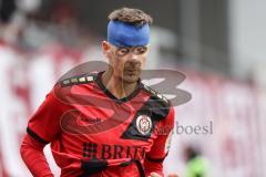 3. Liga; SV Wehen Wiesbaden - FC Ingolstadt 04; verletzt behandelt Verband Luckeneder Felix (33 SVWW)