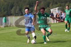 Kreisklasse - Saison 2024/25- SV Lippertshofen - SV Stammham  - Marc Funk grün Lippertshofen - Alexander Zimmer blau Stammham - Foto: Meyer Jürgen