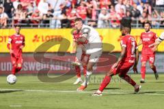 Toto-Pokal Finale; Würzburger Kickers - FC Ingolstadt 04; Schuß Torchance verpasst Benjamin Kanuric (8, FCI) Montcheu Fabrice (11 WK)