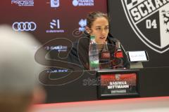 3. Liga - Saison 2024/25 - FC Ingolstadt 04 - SV Wehen Wiesbaden - PK nach dem Spiel - Cheftrainerin Sabrina Wittmann (FCI) - XXXXX - Foto: Meyer Jürgen