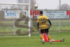 Kreisliga - Saison 2024/25- TSV Lichtenau - FC Mindelstetten -  Der 3:0 Führungstreffer durch - Mentor Haliti gelb Lichtenau - jubel - Fabian Sangl Torwart Mindelstetten - Foto: Meyer Jürgen