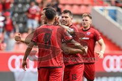 3. Liga; FC Ingolstadt 04 - 1. FC Schweinfurt 05; Tor Jubel Treffer Yannick Deichmann (20, FCI) Fredrik Carlsen (8, FCI) Jonas Scholz (15, FCI)