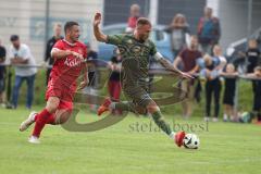 Toto - Pokal - Saison 2024/25 - TSV Lohr - FC Ingolstadt 04 - Maximilian Dittgen (Nr.10 - FCI) - Ardit Bytyqi (Nr.10 - TSV Lohr)- Foto: Meyer Jürgen