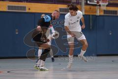 Futsal - Saison 2024/25- MTV Ingolstadt - 1860 München - Krenar Emini weiss #13 MTV - Renato Cilic schwarz München - Foto: Meyer Jürgen