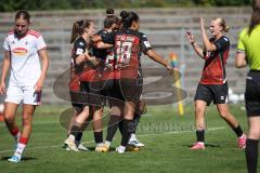 2. Bundesliga Frauen - Saison 2026/27  - FC Ingolstadt 04 Frauen - 1. FC Köln II - Im Nachschuss trifft Emma Kusch (Nr.9 - FCI Frauen) zum 2:0 Führungstreffer - jubel - XXXXX - Foto: Meyer Jürgen