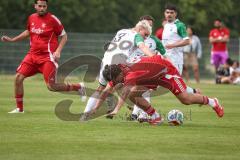 Kreisklasse - Saison 2025/26- SV Lippertshofen - Türkisch SV Ingolstadt-  - Daniel Drotleff rot Türkisch - Florian Hiss weiss Lippertshofen - Foto: Meyer Jürgen