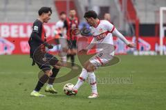 3. Liga; FC Ingolstadt 04 - VfB Stuttgart II; Deniz Zeitler (38, FCI) Bujupi Eliot (38 VFB)