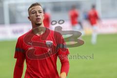 3. Liga; Erzgebirge Aue - FC Ingolstadt 04; vor dem Spiel Torwart Enrique Bösl (FCI)