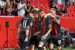 3. Liga; FC Ingolstadt 04 - SV Waldhof Mannheim; Sebastian Grönning (11, FCI) Tor Jubel Treffer 2:0 Mladen Cvjetinovic (19, FCI) Dennis Borkowski (7, FCI) Max Dittgen (10, FCI)