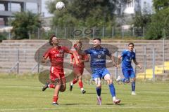 Bayernliga Nord - Saison 2023/2024 - FC Ingolstadt 04 - Würzburger FV 04 - Kreit Casale Leandro Joaquin rot FCI - Zujevic Daniel blau Würzburg - Foto: Meyer Jürgen