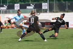 2. Fußball-Liga - Frauen - Saison 2023/2024 - FC Ingolstadt 04 - SG 99 Andernach - Carolin Schraa (Nr.7 - Andernach) - Samantha Stiglmair (Nr.27 - FCI Frauen) - Foto: Meyer Jürgen