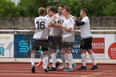 A-Klasse - Saison 2023/24 - TSV Gaimersheim II - FC Gerolfing II-  - Der 4:3 Führungstreffer durch Simon Gelbmann weiss Gaimersheim - jubel - Foto: Meyer Jürgen