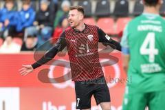 3. Liga; FC Ingolstadt 04 - 
SV Sandhausen; Tor Jubel Treffer Jannik Mause (7, FCI)