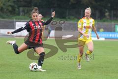 2. Bundesliga Frauen - Saison 2024/25 - FC Ingolstadt 04 Frauen - FC Union Berlin - Magdalena Schwarz (Nr.23 - FCI Frauen) - Steinert Judith gelb Berlin - Foto: Meyer Jürgen