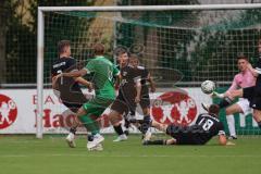 Bezirksliga - Saison 2025/26 - FC Gerolfing - TSV Gaimersheim - Max Seitle (Nr.6 - FC Gerolfing) - Michael Graßl #18 Gaimersheim - Foto: Meyer Jürgen