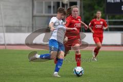 2. Fußball-Liga - Frauen - Saison 2023/2024 - FC Ingolstadt 04 - SC Sand - Lea Wolski (Nr.6 - FCI Frauen) - Walaschewski Fabienne weiss Sand - Foto: Meyer Jürgen