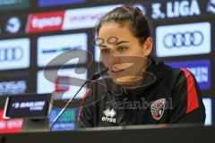 3. Liga; FC Ingolstadt 04 - TSG Hoffenheim II; Pressekonferenz Interview Cheftrainerin Sabrina Wittmann (FCI)