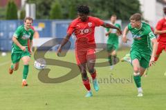 Bayernliga Nord - Saison 2023/2024 - FC Ingolstadt 04 - VFB Eichstätt - Michael Udebuluzor (Nr.24 - FCI U21) - Zimmermann Johannis #6 grün Eichstätt - Foto: Meyer Jürgen