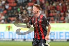 3. Liga; FC Ingolstadt 04 - SV Waldhof Mannheim; Tor Jubel Treffer Sebastian Grönning (11, FCI) 2:0