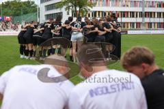 2. Bundesliga Frauen - Saison 2023/24 - FC Ingolstadt 04 Frauen - Turbine Potsdam -  Die Mannschaft bildet einen Kreis vor dem Spiel -  - XXXXX - Foto: Meyer Jürgen