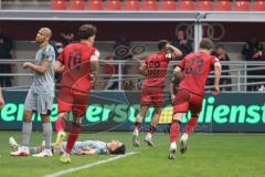 3. Liga; FC Ingolstadt 04 - Alemannia Aachen; Tor Jubel Treffer Ausgleich 1:1 Marcel Costly (22, FCI) Jasper Maljojoki (23, FCI) Dennis Kaygin (10, FCI) Yarbrough Lamar (25 AA)