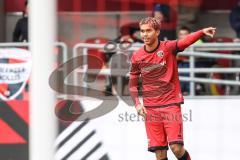 3. Liga; FC Ingolstadt 04 - 1. FC Saarbrücken; Yann Sturm (7, FCI) Tor Jubel Treffer 2:1 Siegtreffer