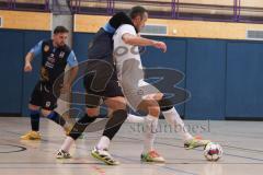 Futsal - Saison 2024/25- MTV Ingolstadt - 1860 München - Mykola Bilotserkivets weiss MTV - Renato Cilic schwarz München - Foto: Meyer Jürgen