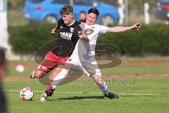 Kreisklasse - Saison 2024/25- TSV Gaimersheim II - SV Buxheim-  - Bastian Auerbach schwarz Gaimersheim - Maximilian Crusius weiss Buxheim - Foto: Meyer Jürgen