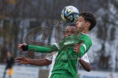 Bezirksliga - Saison 2025/26 - FC Gerolfing - DJK München - Ahmet Altay (Nr.25 - FC Gerolfing) - Dennis Appiiah weiss München - Foto: Meyer Jürgen