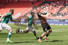 3. Liga; FC Ingolstadt 04 - VfB Lübeck; Benjamin Kanuric (8, FCI) Adou Emanuel (34 VfB)