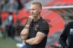 3. Liga; FC Ingolstadt 04 - Erzgebirge Aue; Spielanalyst Yannick Schmidt (FCI)