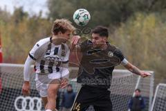 Bayernliga Nord - Saison 2026/27 - FC Ingolstadt 04 II - SV Fortuna Regensburg - Manuel Distl weiss FCI - Andrea Nocerino dunkel Regensburg -  Foto: Meyer Jürgen