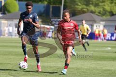 3. Liga - Saison 2025/26 - TSG Hoffenheim II - FC Ingolstadt 04  - Marcel Costly (Nr.22 - FCI) - Kelven Frees (Nr.5 - TSG Hoffenheim II)- Foto: Meyer Jürgen