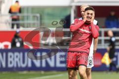 3. Liga; FC Ingolstadt 04 - SV Waldhof Mannheim; Torchance verpasst ärgert sich Emre Gül (5, FCI)