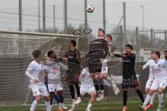 3. Liga - Testspiel - Saison 2025/26 - FC Ingolstadt 04 - SSV 1846 Ulm - Georgios Antzoulas (Nr.6 - FCI) - Jan Boller (Nr.34 - SSV Ulm) - Foto: Meyer Jürgen