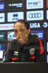 3. Liga; FC Ingolstadt 04 - MSV Duisburg; Pressekonferenz Interview Cheftrainerin Sabrina Wittmann (FCI)