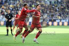 3. Liga; Alemannia Aachen - FC Ingolstadt 04; Tor Jubel Treffer 0:1 Dennis Kaygin (10, FCI), Yann Sturm (7, FCI)