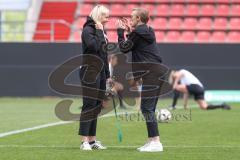 2. Bundesliga Frauen - Saison 2024/25 - FC Ingolstadt 04 Frauen - SV Weinberg - Solveig Böhme links - Simone Wagner - Foto: Meyer Jürgen