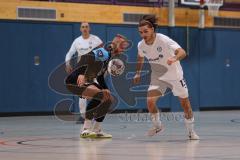 Futsal - Saison 2024/25- MTV Ingolstadt - 1860 München - Krenar Emini weiss #13 MTV - Renato Cilic schwarz München - Foto: Meyer Jürgen